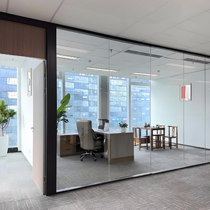 Système de cloison sans cadre moderne ultime avec isolation acoustique 42dB et résistance au feu pour bureau, hôtel, cuisine et usage extérieur - Product Image 2