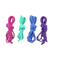Corde à sauter chinoise unisexe, portable, sans fil, de haute qualité, en caoutchouc rond de 5 mm, longueur réglable, durable et colorée pour enfants, vente en gros