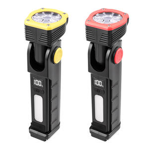 Lampe de travail LED G905, 1200mAh, crochet magnétique rechargeable, lampe de poche portable avec affichage numérique, pour le camping, la randonnée, la pêche - Product Image 3