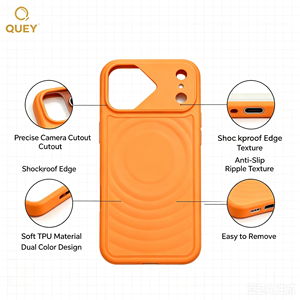 Funda de Teléfono TPU de Lujo con Textura Ondulada, Resistente a Impactos, Compatible con 17 Pro Max, Flexible, Resistente a Arañazos, Delgada, Venta al Por Mayor de Fábrica - Product Image 2