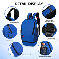 Sac à dos à logo personnalisé sac à dos de sport décontracté multifonction Oxford sac à chaussures étanche sac de basket-ball extérieur sac à dos
