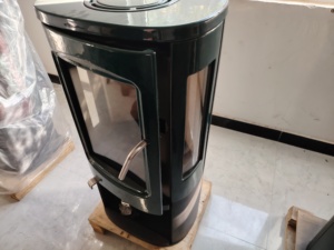 Petit poêle à bois en fonte autoportant, sans fumée, portable pour villa - Product Image 3