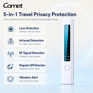 Detector <span class=keywords><strong>de</strong></span> Cámaras Ocultas Portátil 5 en 1, Anti-Espía, GPRS, GSM, RF, Detector <span class=keywords><strong>de</strong></span> Cámaras IR, Detección <span class=keywords><strong>de</strong></span> 5 Metros, para <span class=keywords><strong>Hoteles</strong></span>, Airbnb, <span class=keywords><strong>Viajes</strong></span>, Privacidad - Product Image 4