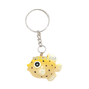Llavero de estatua de pez dorado hecho a mano, recuerdo de poliresina y decoración, Material de resina - Product Image 1