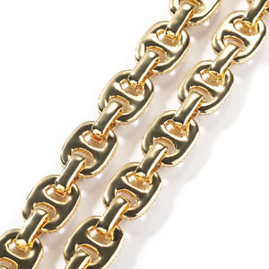 Collar de Moda Hip Hop con Eslabones Cubanos Gruesos y Brillantes con Circonitas Micro Pavé de 16 mm, Estilo Miami Iced Out, para Fiestas - Product Image 3