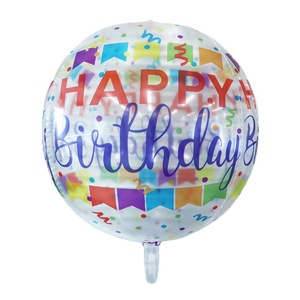 Emay, OEM Factory, 22 pulgadas, letras impresas en arcoíris, helio, suministros para fiesta de cumpleaños, decoración redonda, globos de aluminio - Product Image 5