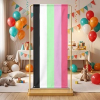 Toile de fond personnalisée sur le thème de l'arc-en-ciel gay, pour la mise en scène de fêtes à thème en intérieur et la décoration de tournages en studio