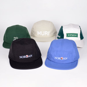 Custom Logo 5 Panel Waterproof <strong>Quick</strong> <strong>Dry</strong> Runner Climbing Hat Laser Cut Hole Outdoor Performance Running <strong>Caps</strong> for Men - Product Image 3