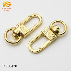 Thiết kế phổ biến bạc mạ kim loại Keychain xoay móc túi phần Snap móc tôm hùm Clip - Product Image 3