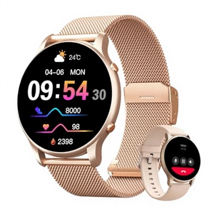 สมาร์ทวอทช์ผู้หญิง หน้าจอสัมผัสเต็มรูปแบบ 1.32 นิ้ว กันน้ำ IP68 รองรับการโทร โหมดกีฬามากกว่า 100 โหมด แจ้งเตือน รองรับผู้ช่วยเสียง - Product Image 4