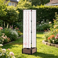 Buiten plastic tuinkas insectenvalhouder voor vliegende insecten met lijmval