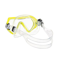 Ensembles de plongée colorés en gros, masques de plongée à large champ de vision en verre trempé avec tuba à embout sec pour adultes, sports nautiques OEM