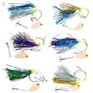 Señuelo de Pesca Trolling Flash Streamer Rig de 17.5cm con Falda de Mylar para Salmón, Atún, Lubina, Pesca en Agua Dulce y Salada - Product Image 3