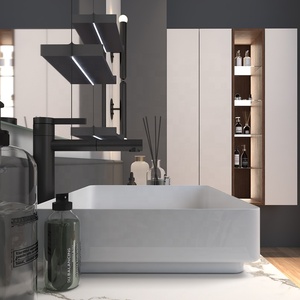Bagno Doppio Lavello Vanità Bagno Con Piano In <span class=keywords><strong>Vetro</strong></span> Temperato - Product Image 3