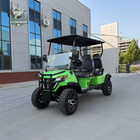 Voiturette de golf électrique 4 places haute performance avec sièges en cuir disponibles