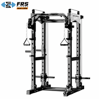 Sistem Kabel Pulley Lat Pulldown FRS Multi Fungsi Power Tower 12 Posisi Peralatan Latihan Kekuatan Gym Rumahan