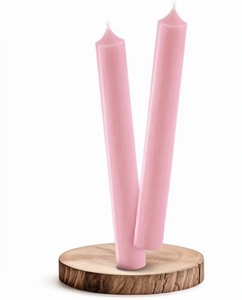 Lot de 10 bougies coniques teintes unies, faites à la main, pour décoration de table, mariages, fêtes de Noël, colorées - Product Image 2