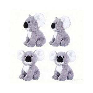 Cadeaux souvenirs avec logo personnalisé, peluche <span class=keywords><strong>koala</strong></span> en coton PP rembourrée de coton gris avec t-shirt multicolore - Product Image 2