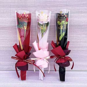 โรงงานผลิตถุงพลาสติก OPP แบบดอกไม้เดี่ยวสไตล์ควีน  เสนอราคาขายส่งลดพิเศษ - Product Image 1