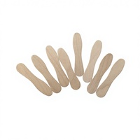 Bâtonnets de crème glacée et de sucettes glacées en bois de bouleau 100% naturel, flexibles, écologiques, économiques, portables, de haute qualité, 75 mm