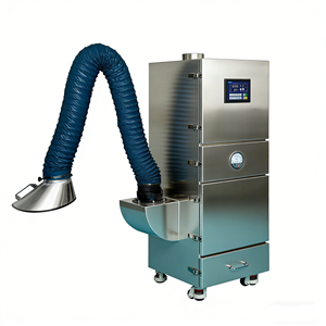 स्टेनलेस स्टील के निर्माण धुआं कलेक्टर आसान संचालित औद्योगिक धूल कलेक्टर - Product Image 2