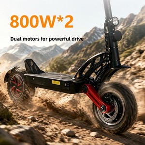 Trottinette électrique Fanlin MX19 à deux roues, double moteur, double propulsion, 1600W, pliable, pour adultes, batterie au lithium 150kg, MX19 Dual-Moto - Product Image 5