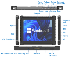 Nhà Máy Giá 10.1 inch IP67 không thấm nước với RS485 cổng 10-điểm cảm ứng điện dung màn hình tất cả trong một cảm ứng công nghiệp <span class=keywords><strong>Tablet</strong></span> PC - Product Image 6