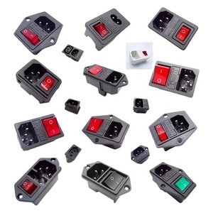 C13 C14 C19 C20 Panel Mount EU UK US AU Standard Inlet Outlet IEC PCB Mount AC Power Socket