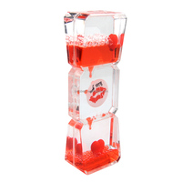Bubbler séquentiel de formes multiples Logo de fuite d'huile liquide coloré disponible Nouveau Minuteur liquide Jouet sensoriel Sablier Goutte d'huile