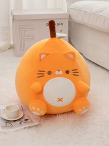 Bantal Boneka Kucing Oranye Super Lembut dan Lucu dengan Isian Kapas PP 50cm Merek MEIWEN Unisex - Product Image 5