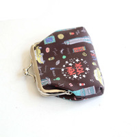 Dompet Koin Kulit Souvenir Wisata New York dengan Logo Custom, Tas Dompet Wanita
