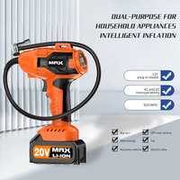Compresseur d'air de gonflage de pneus sans fil pour batterie 20V Max 150PSI Pompe à air portative à lumière LED avec manomètre numérique