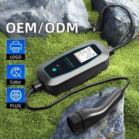Nouveau câble de charge portable pour véhicule électrique AC 16A 5M 3.5KW Type 2 avec courant de sortie réglable, chargeur de voiture EV 220-240V IP65