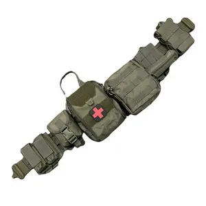 OEM 1000 denior sabuk pinggang Mil sabuk serbaguna tentara taktis anyaman sabuk MOLLE