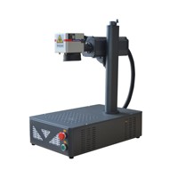 Machine de marquage laser UV 20W 30W 50W Raycus pour métal, logo, mini, portable, de bureau, industrielle, haute précision, CNC DXF/AI/DWG/DST