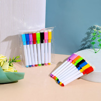 Marqueur de stylo de tableau blanc de couleur noire moins cher avec plumeau