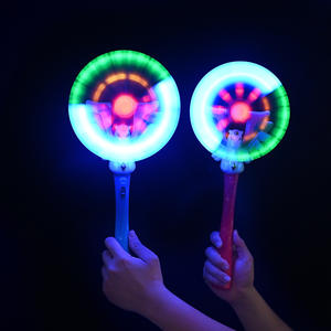 15 ''juguetes Con luz intermitente Led Arco Iris <span class=keywords><strong>sirena</strong></span> giratoria Led brillante molino de viento varita mágica molinos de viento para niños - Product Image 5