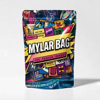 Op maat gemaakte kindveilige 1g 3,5g 7g Mylar fruit snoep snack verpakking staande pouch zak gestanste Mylar 3,5 zak met mijn logo