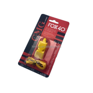 Silbato de zorro de árbitro de emergencia de supervivencia al aire libre al por mayor de fábrica con tarjeta de blíster Whiste de embalaje - Product Image 3