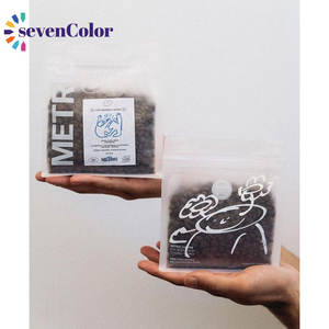 Sacchetti per Caffè Personalizzati Stampati su Misura, Opachi Trasparenti di Grado Alimentare, Apertura Superiore, Sigillabili, <span class=keywords><strong>250</strong></span> <span class=keywords><strong>Grammi</strong></span> con Cerniera e Valvola - Product Image 3