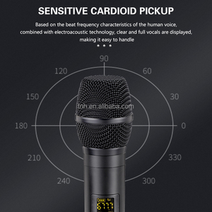 TNH UM- E7 профессиональный беспроводной портативный микрофон UHF VHF металлический динамический микрофон светодиодный дисплей для KTV Live Performance - Product Image 4