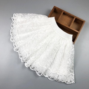 Jupe de danse en dentelle blanche pour fille, vêtement Tutu de couleur unie Tutu pour enfants et bébés, collection printemps, automne 2022 - Product Image 1