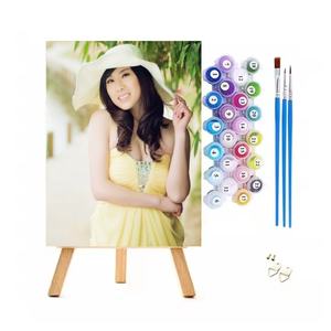 ชุดภาพวาดระบายสีบนผ้าใบพร้อมกรอบรูปสัตว์แบบกำหนดเอง <span class=keywords><strong>M</strong></span>-DZ ภาพวาดดิจิทัล - Product Image 1