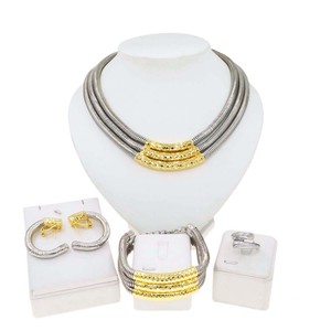 Yulaili <span class=keywords><strong>marque</strong></span> usine directe dernière Habesha or doux rond couleur argent colliers boucles d'oreilles bague ensemble <span class=keywords><strong>fantaisie</strong></span> cadeaux <span class=keywords><strong>de</strong></span> mariée <span class=keywords><strong>bijoux</strong></span> - Product Image 3