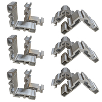 Connecteurs d'angle en aluminium sur mesure à 90 degrés pour cadres de portes et fenêtres, argent, garantie 3 ans, fixation par vis, durables et anti-âge