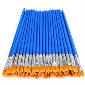 BOMEIJIA <span class=keywords><strong>pinceaux</strong></span> <span class=keywords><strong>plats</strong></span> <span class=keywords><strong>pour</strong></span> <span class=keywords><strong>aquarelle</strong></span> à l'huile acrylique fourniture d'artiste de classe avec poignée en plastique - Product Image 3