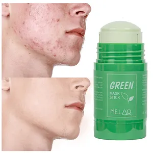 Marque privée en gros argile boue masque facial soins de la peau visage musc Matcha visage corps masque purifiant nettoyant thé vert masque bâton