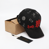 Casquette de baseball en coton Oxford Dobby de qualité supérieure avec broderie 3D de lettres gothiques et design textuel Haïti, couleur contrastante, pour sport en extérieur