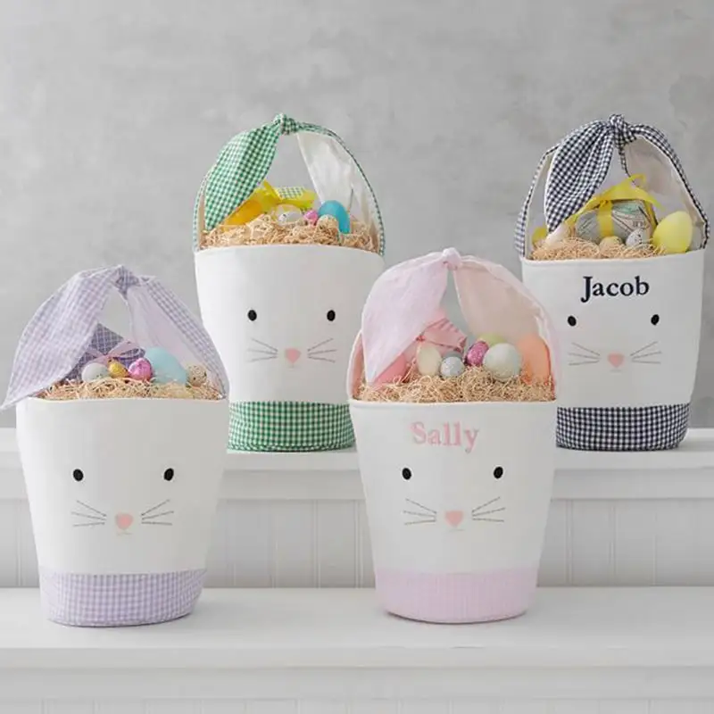 Fabrik-Direkt-Übergangsverkauf Easter-Dekorations-Eimer, Süßigkeiten Kindergeschenk Eier Kaninchen-Korb