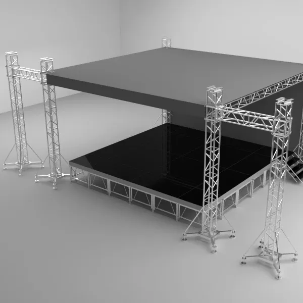 Fabrieksprijs Hoge Kwaliteit Aluminium Truss Systeem En Podium Voor Evenementen Concert Dj Tentoonstelling